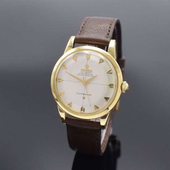 OMEGA Seamaster large 18k yellow gold chronometer wristwatch...