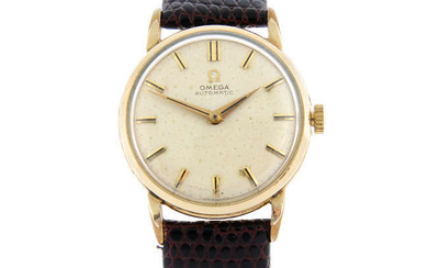 OMEGA - a gold filled wrist watch, 32mm.