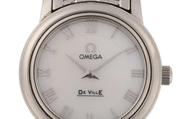 OMEGA - a lady's stainless steel De Ville quartz bracelet wa...