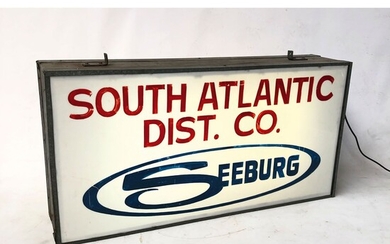 Original Seeburg South Atlantic Distributor Light Box Sign