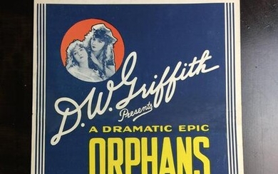 Orphans Of The Storm (1921) US Window Card Movie Poster