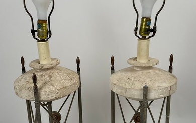 PAIR OF TABLE LAMPS 20th Century Heights 31".