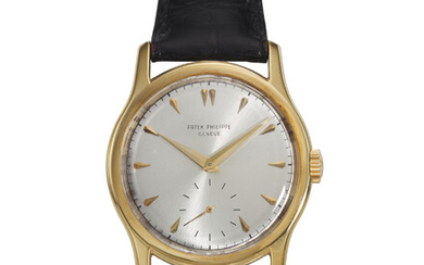 PATEK PHILIPPE, REF. 2450, CALATRAVA, A VERY FINE 18K YELLOW GOLD WRISTWATCH WITH SUBSIDIARY SECONDS