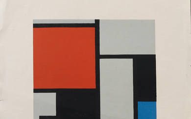 PIET MONDRIAN. After. Composition, silkscreen in colour, numbered 61/300, unsigned.