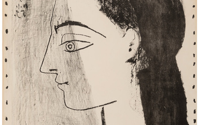 Pablo Picasso (1881-1973), Jacqueline au mouchoir noir (1959)