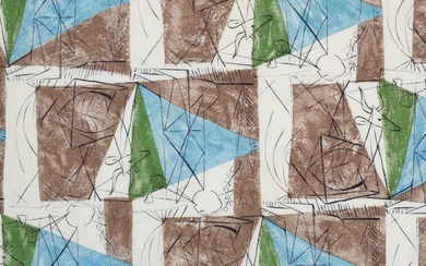 Pablo Picasso (1881-1973) Spanish ''Spring'' (1955) Screen printed cotton for...