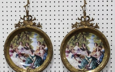 Pair French Style Wall Hangings