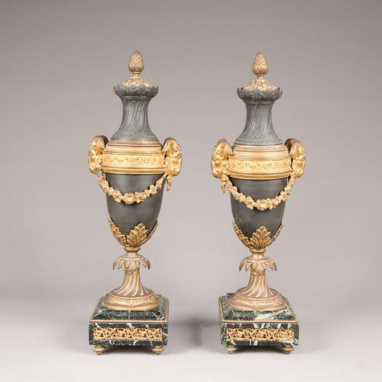 Pair of French urn vases