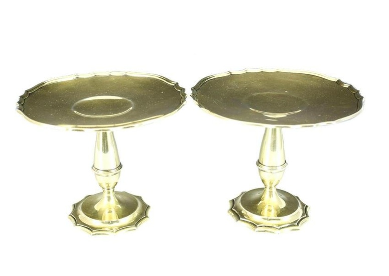 Pair of Gorham Gilt Silver Compotes, 1912