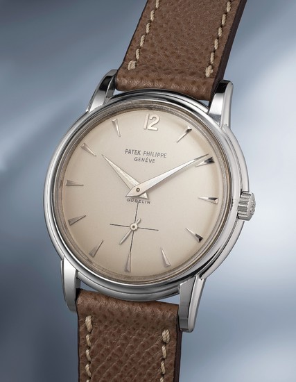 Patek Philippe, Ref. 2525/1 An incredibly well-preserved and extremely rare white gold wristwatch with fluted lugs