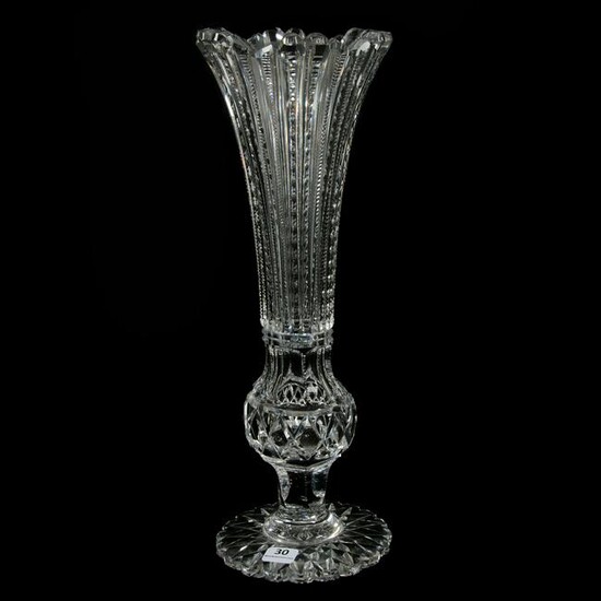 Pedestal Trumpet Vase, CF Monroe, ABCG