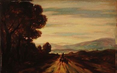 VINCENZO VINCIGUERRA (1922) "Paesaggio" - "Landscape"