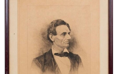 Pencil Signed Etching of Abraham Lincoln