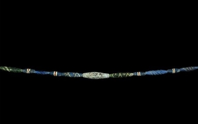 Phoenician Ornate Glass Bead String