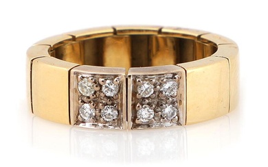 Pomellato A diamond ring set with numerous brilliant-cut diamonds weighing a total...