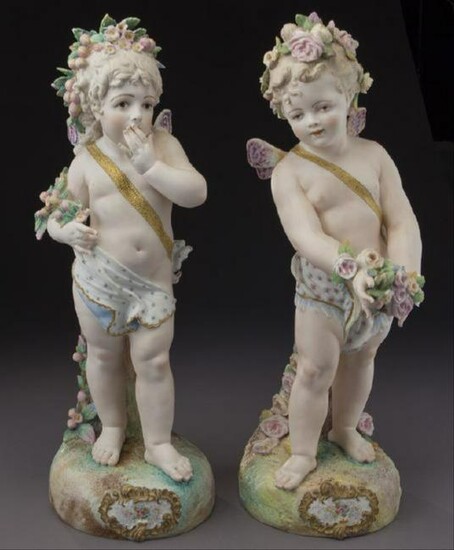 Porcelain Figures Depicting Draped Sprite