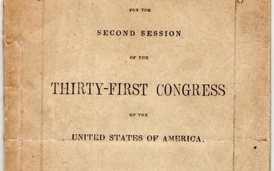 President Millard Fillmore?s Own Signed Congressional Directory