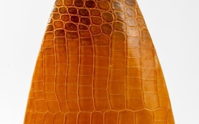 R & Y Augousti Embossed Leather Vase