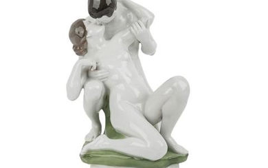 ROSENTHAL Figurengruppe 'Eros', Marke von ca. 1914.