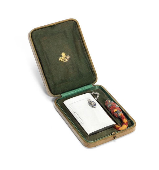 ROYAL INTEREST: An Edwardian silver presentation cigarette case