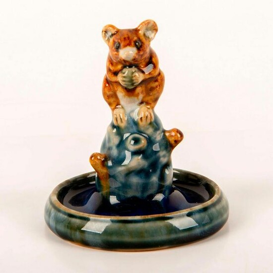 Rare Royal Doulton Lambeth Stoneware Mouse Bibelot