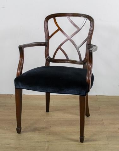 Regency Style Open Arm Chair