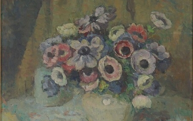 Roland C BROHEE (XIX -XX) "nature morte bouquet de fleurs