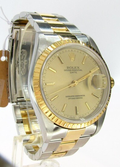 Rolex Datejust Watch, 18K, Stainless