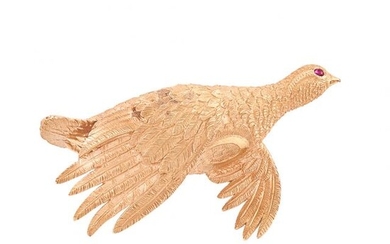 Rose Gold Bird Clip-Brooch, Hermès, Paris