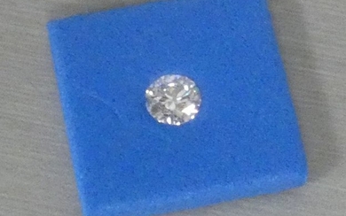 Round diamond on paper 0,50 cts D. according...
