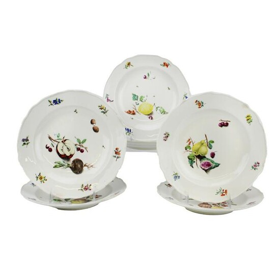 Royal Vienna Soft Paste Porcelain 6 Pc Plates Set