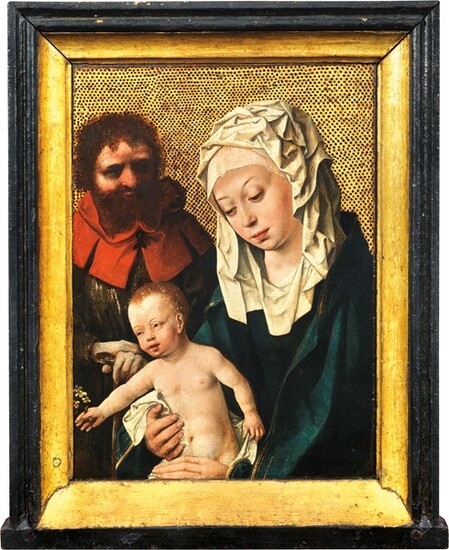 Sacra Famiglia (Madonna col Bambino e San Giuseppe), Scuola fiamminga fine XV - prima metà del XVI secolo