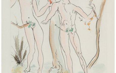 Salvador Dali (1904-1989), Adam et Eve, from Hommage a Albrecht Durer (1971)