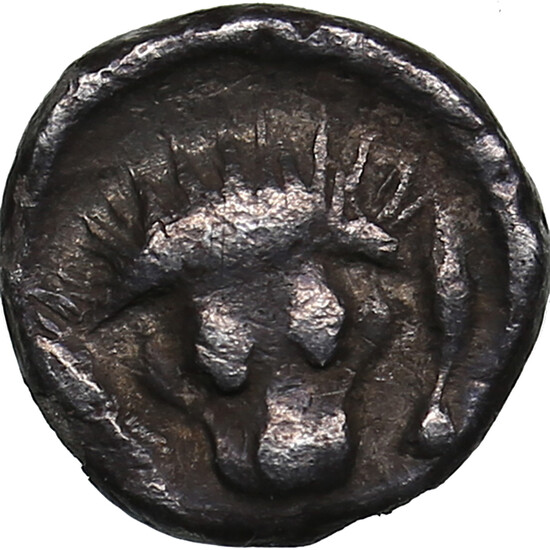 Satraps of Caria AR Hemiobol. Circa 395-377 BC.