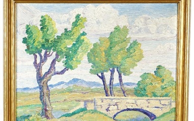 School of Birger Sandzen Kansas Landscape Painting