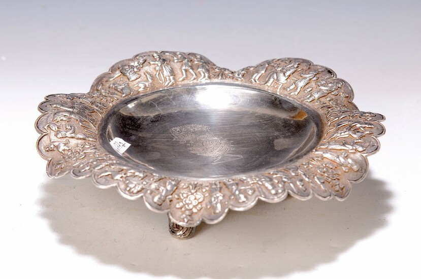 Serving bowl, Persia / Syria, around 1907, silver...