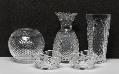 Set Waterford Crystal Vase & Decors