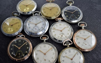 Set of 10 pocket watches, Germany 1960?s
