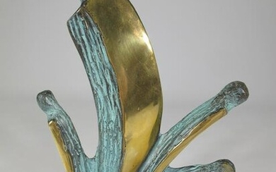 Signed Bigne modern bronze sculpture, 16/50
