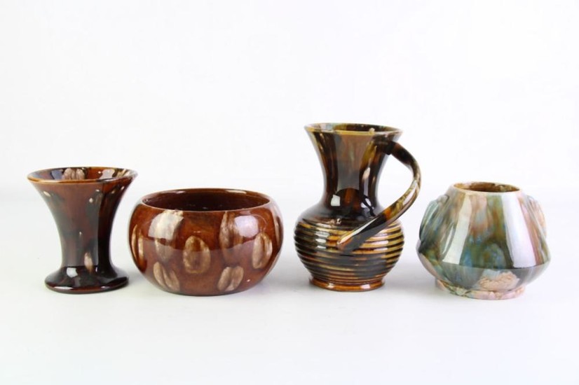 Small Collection of Regal Mashman Studio Pottery (4), Height of Tallest: 15cm