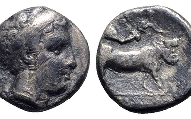 Southern Campania, Neapolis, c. 320-300 BC. AR Didrachm (19mm, 7.13g,...