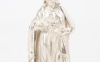 Statuette en argent figurant le Sacré Coeur Haut. : 7,5 cm - Poids : 200,60...