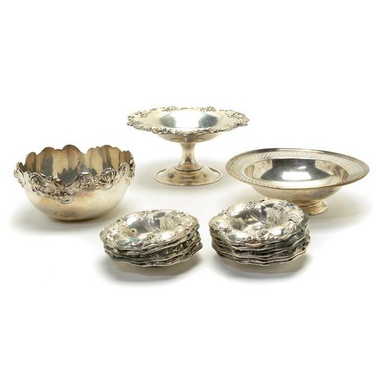 Sterling Silver Bowls and Finger Bowls, Tiffany and