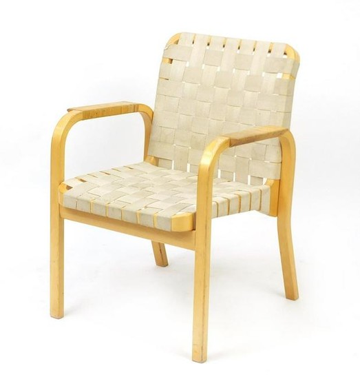 Swedish bentwood open armchair probably designed by