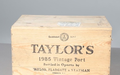 TAYLORS VINTAGE PORT - 1985. 12 bottles of Taylor's 1985 Vin...