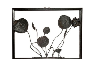 THREE CHINESE IRON PICTURES, TIEHUA LATE QING DYNASTY/REPUBLIC PERIOD One...