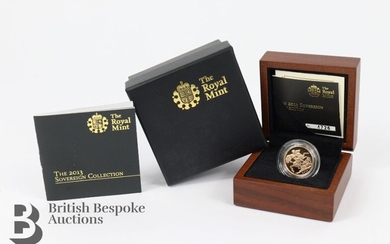 The Royal Mint 2013 United Kingdom gold proof sovereign,...