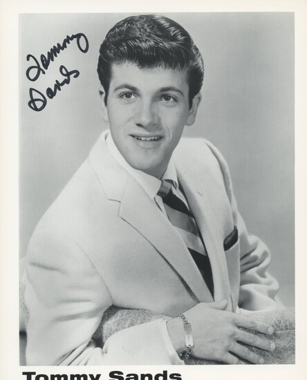 The Singing Idol Tommy Sands signed photo