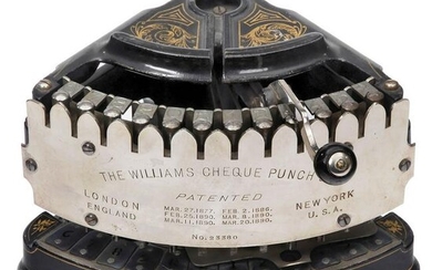 The Williams Cheque Punch, c. 1895