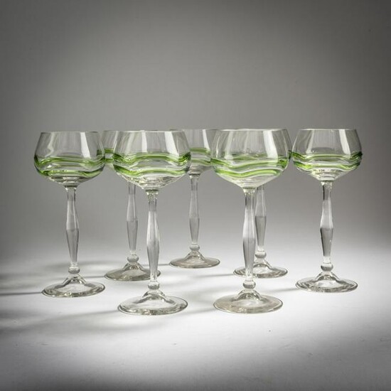Theresienthal, 7 wine glasses, c. 1904